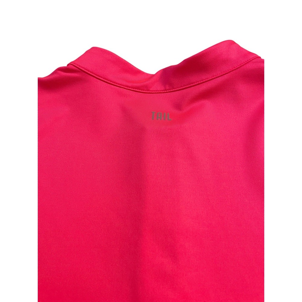 Tail Women's Xxl Orange Three-Quarter Zip Polo Or Blouse - Picture 3 of 6
